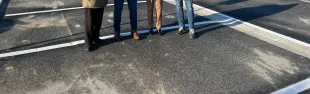 immagine inaugurazione nuovo parcheggio Bustecca