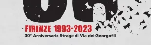 immagine logo 30° anniversario strage Georgofili Regione Toscana