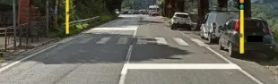 Installazione semaforo a Panzano