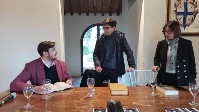 immagine sindaco Ciappi con storico Conti e Carotti