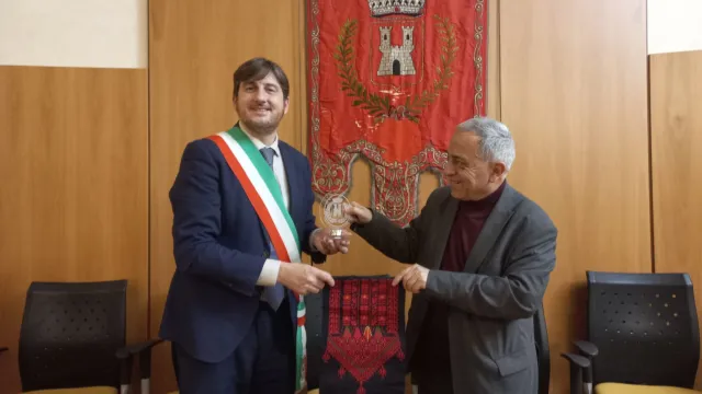 Delegazione Palestinese con il Sindaco Ciappi Roberto 