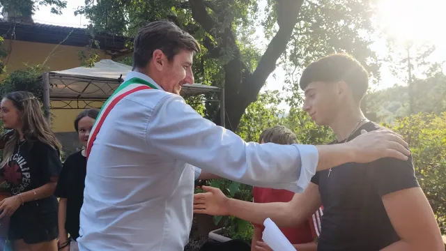 Il Sindaco Roberto Ciappi in località Fabbrica 