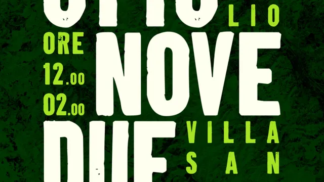 otto nove due - eco summer fest -un festival