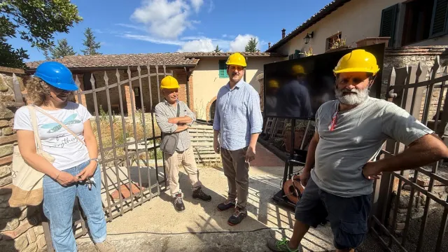 Visita al cantiere di  Casalta di Sotto