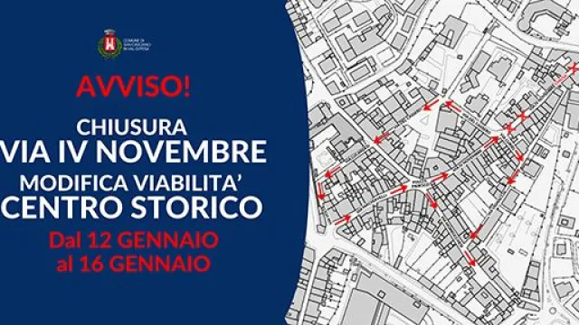Mappa modifiche viabilità