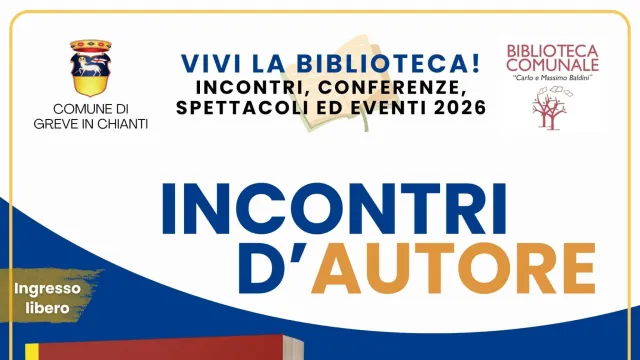 volantino Vivi la Biblioteca! Incontri d'Autore