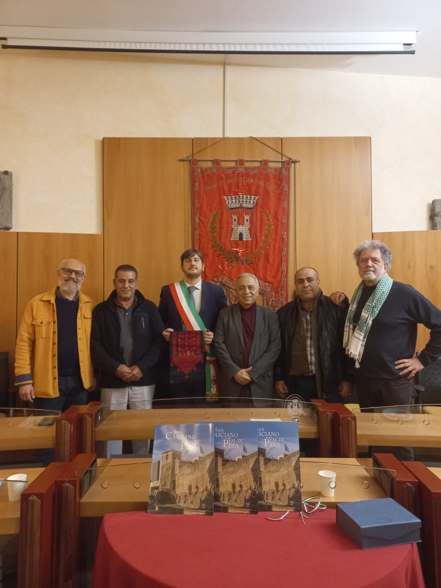 Delegazione Palestinese con il Sindaco Ciappi Roberto 